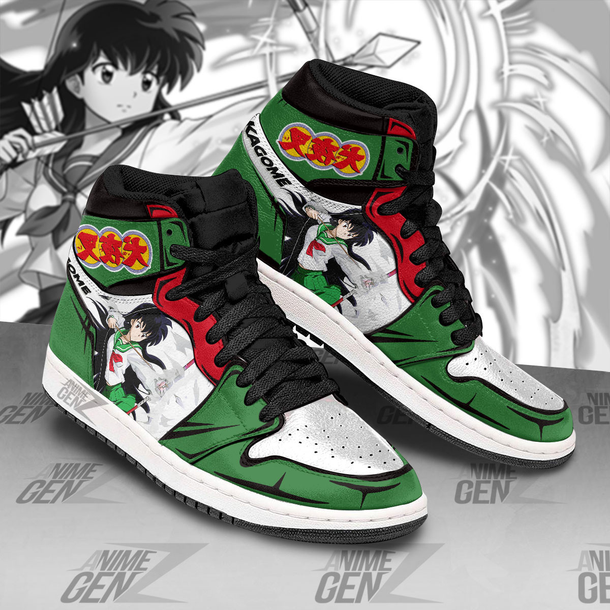 Higurashi Kagome JD Sneakers Inuyasha Custom Anime Shoes - Image 2
