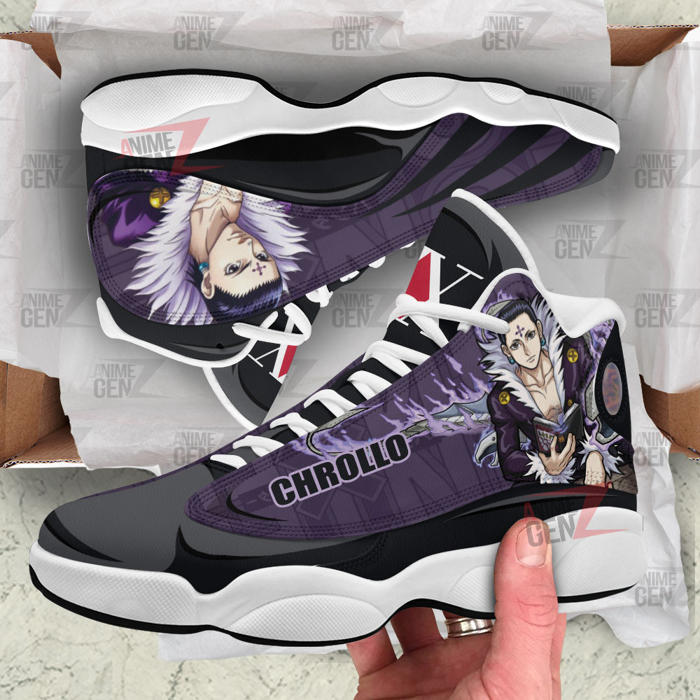 Hunter x Hunter Air Jordan 13 Sneakers Custom Chrollo Lucilfer Anime Shoes - Image 3