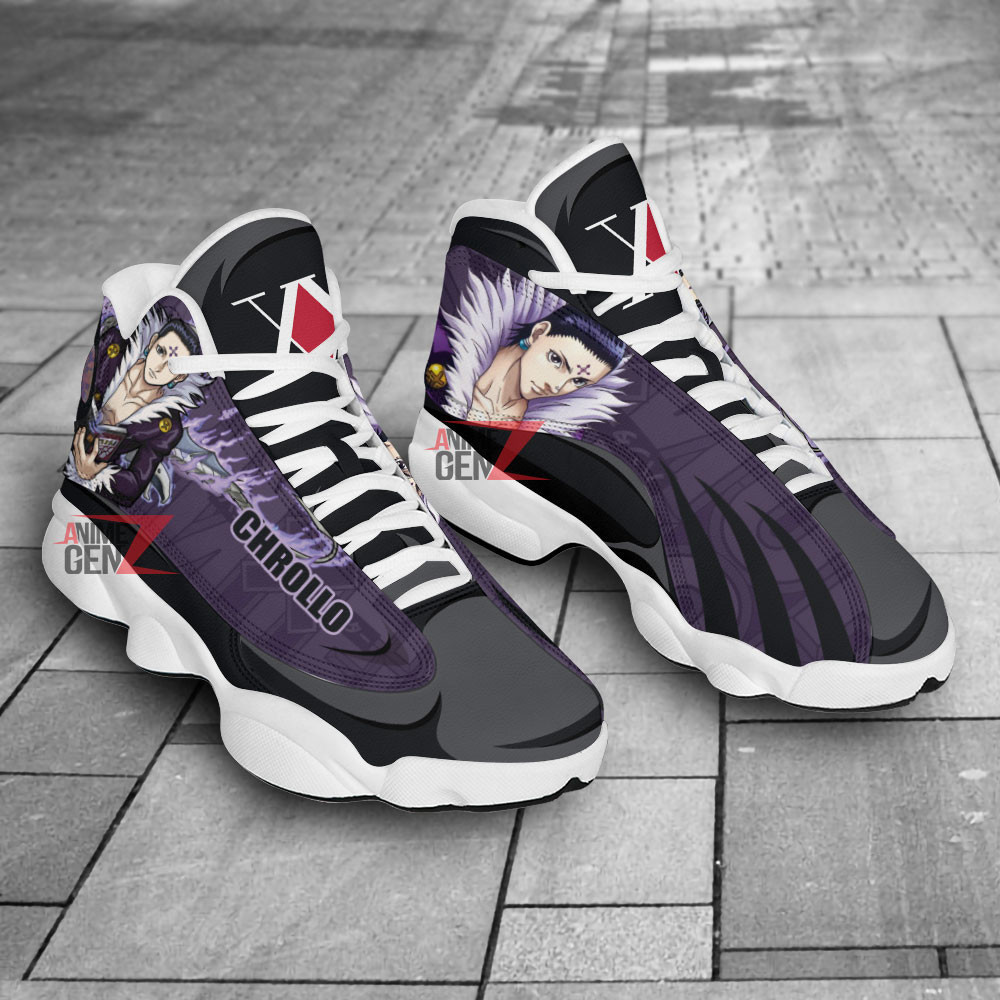 Hunter x Hunter Air Jordan 13 Sneakers Custom Chrollo Lucilfer Anime Shoes - Image 2