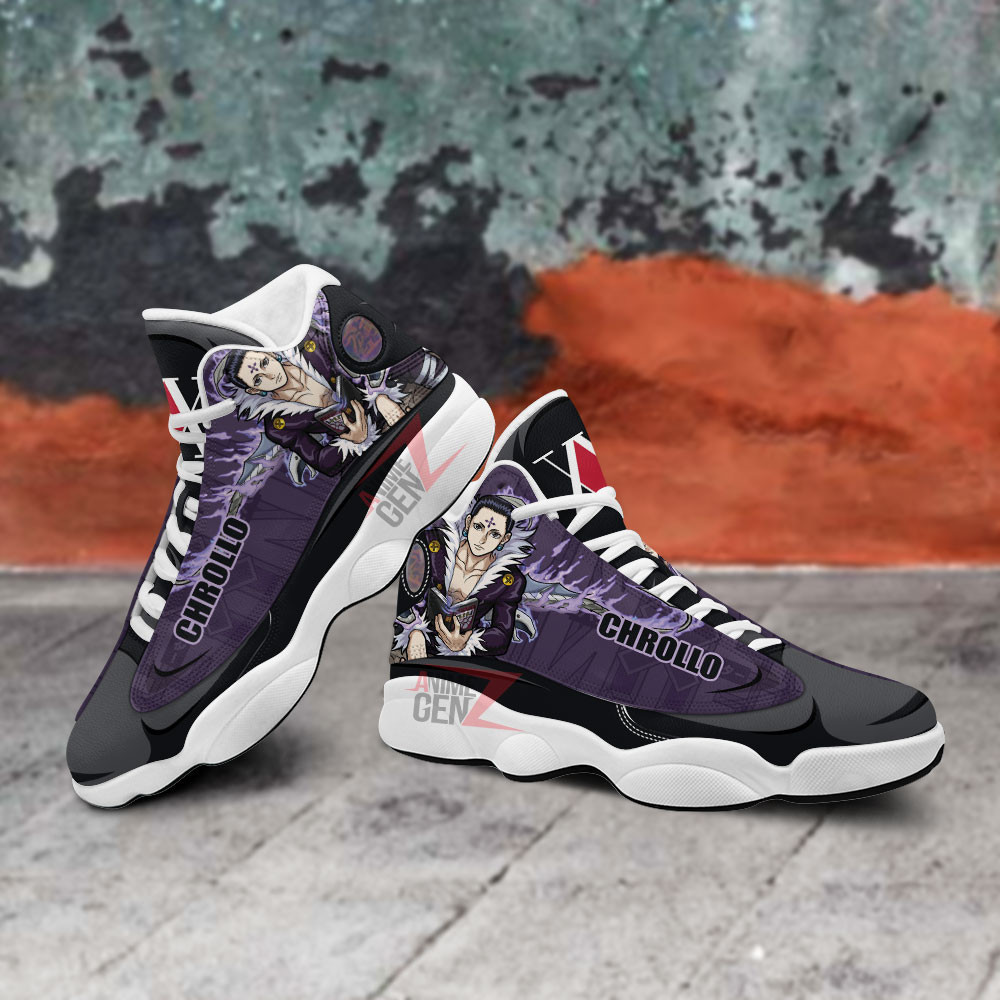Hunter x Hunter Air Jordan 13 Sneakers Custom Chrollo Lucilfer Anime Shoes - Image 5