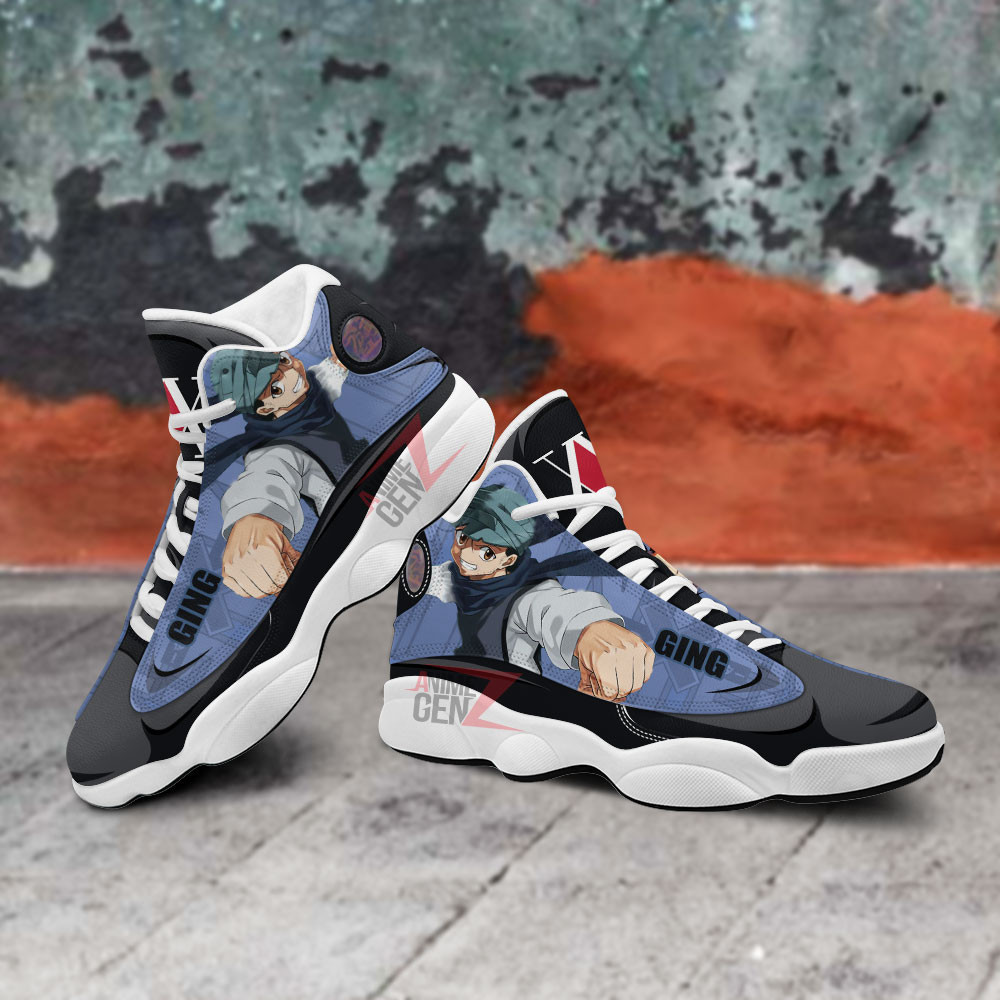 Hunter x Hunter Air Jordan 13 Sneakers Custom Ging Freecss Anime Shoes - Image 5