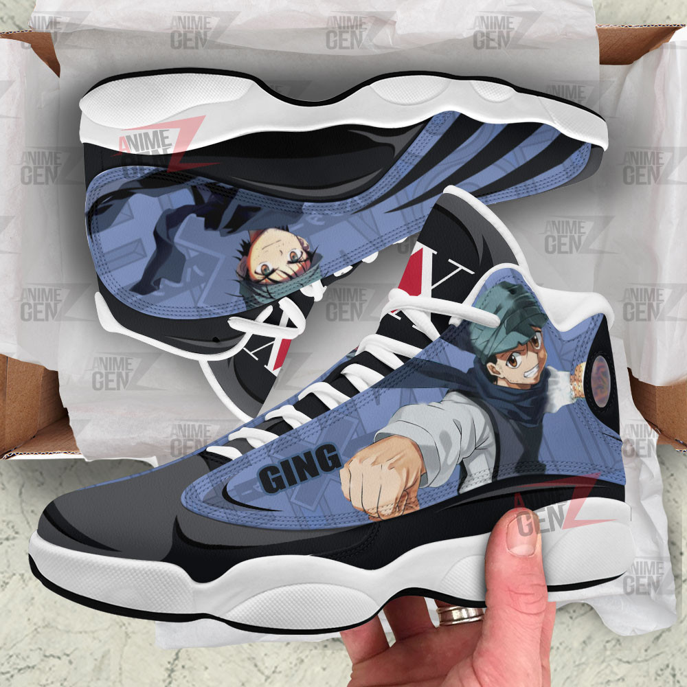 Hunter x Hunter Air Jordan 13 Sneakers Custom Ging Freecss Anime Shoes - Image 3