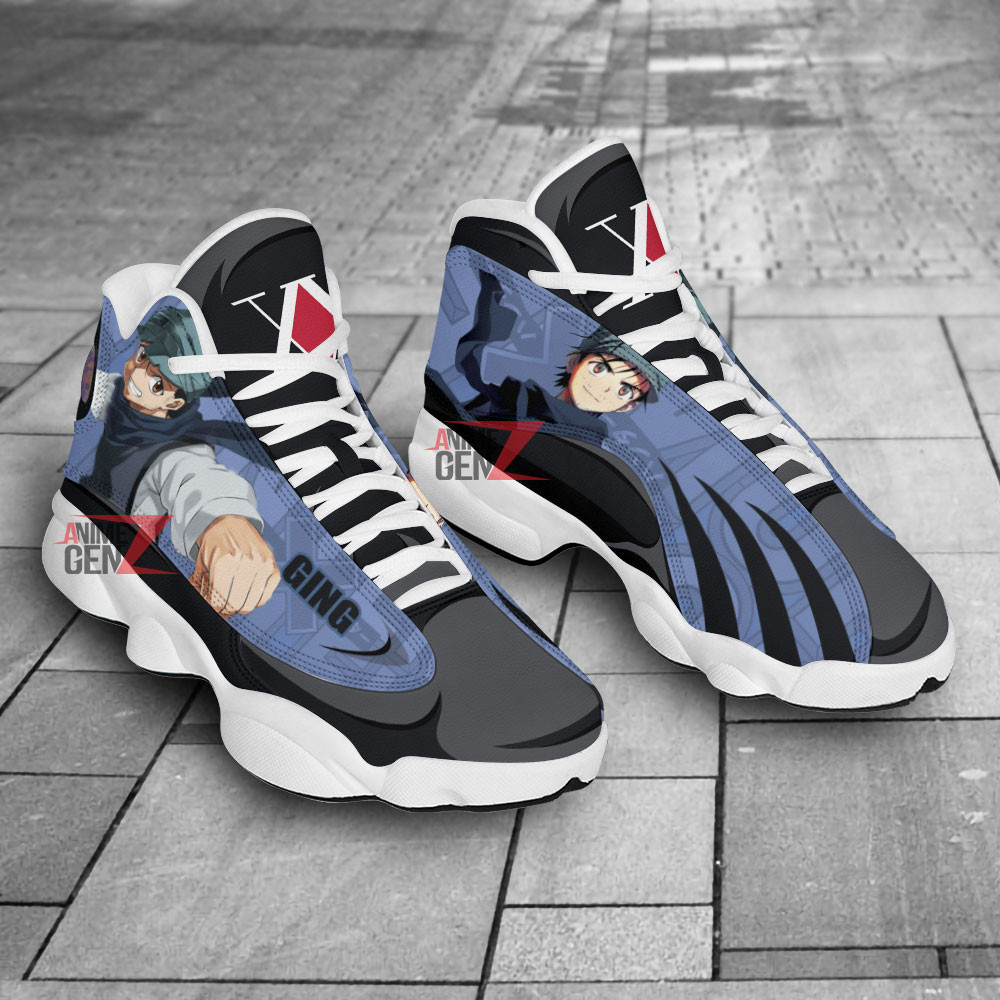 Hunter x Hunter Air Jordan 13 Sneakers Custom Ging Freecss Anime Shoes - Image 2