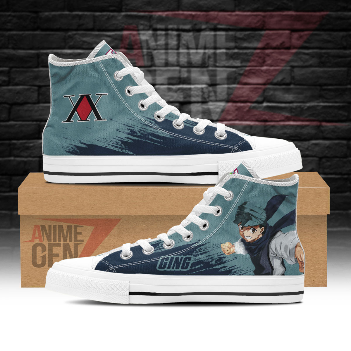 Hunter x Hunter Ging Freecss High Top Shoes Custom Anime Shoes