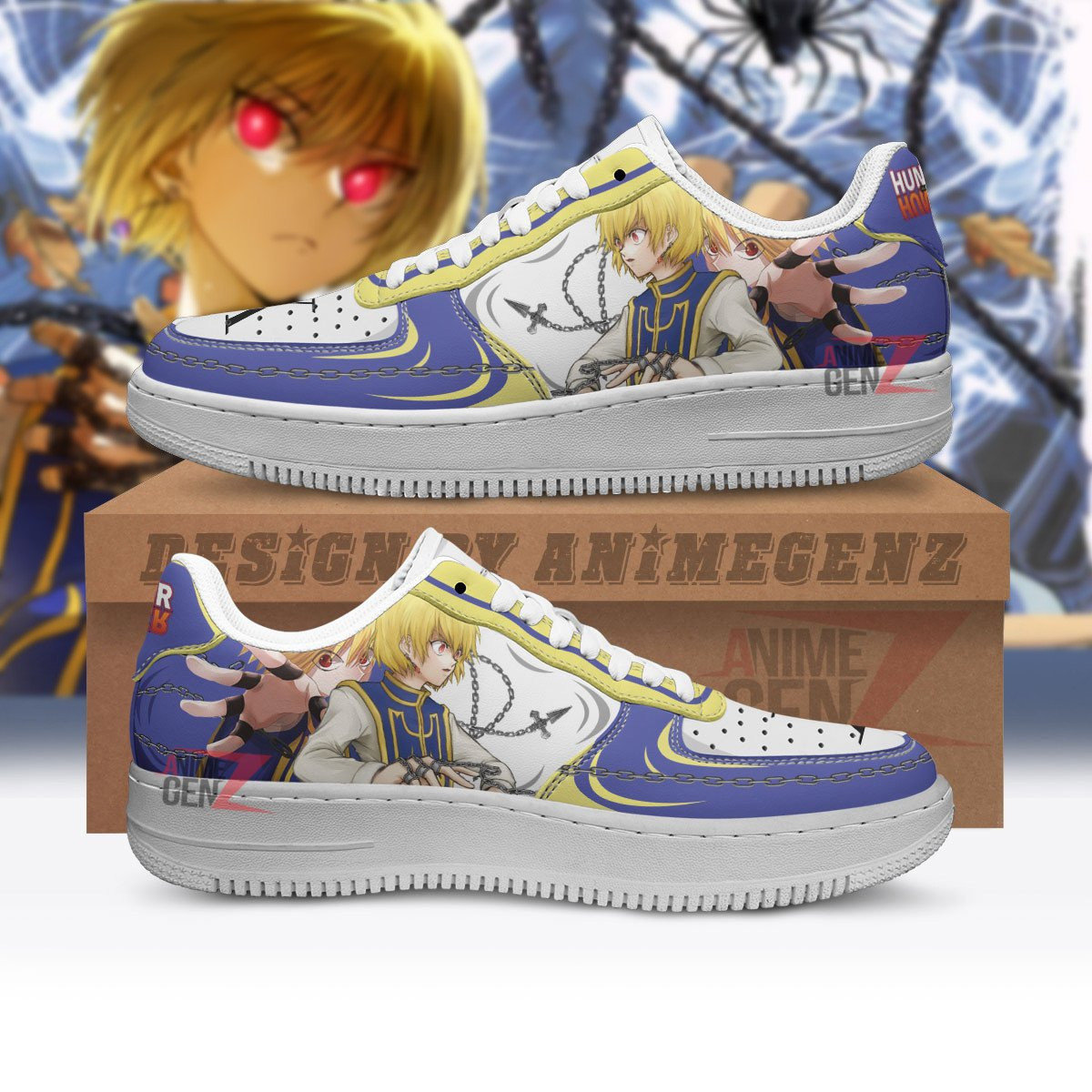 Hunter x Hunter Kurapika Kurta Morow Air Sneakers Custom Anime Shoes
