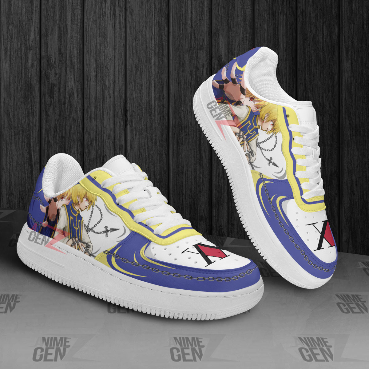 Hunter x Hunter Kurapika Kurta Morow Air Sneakers Custom Anime Shoes - Image 3