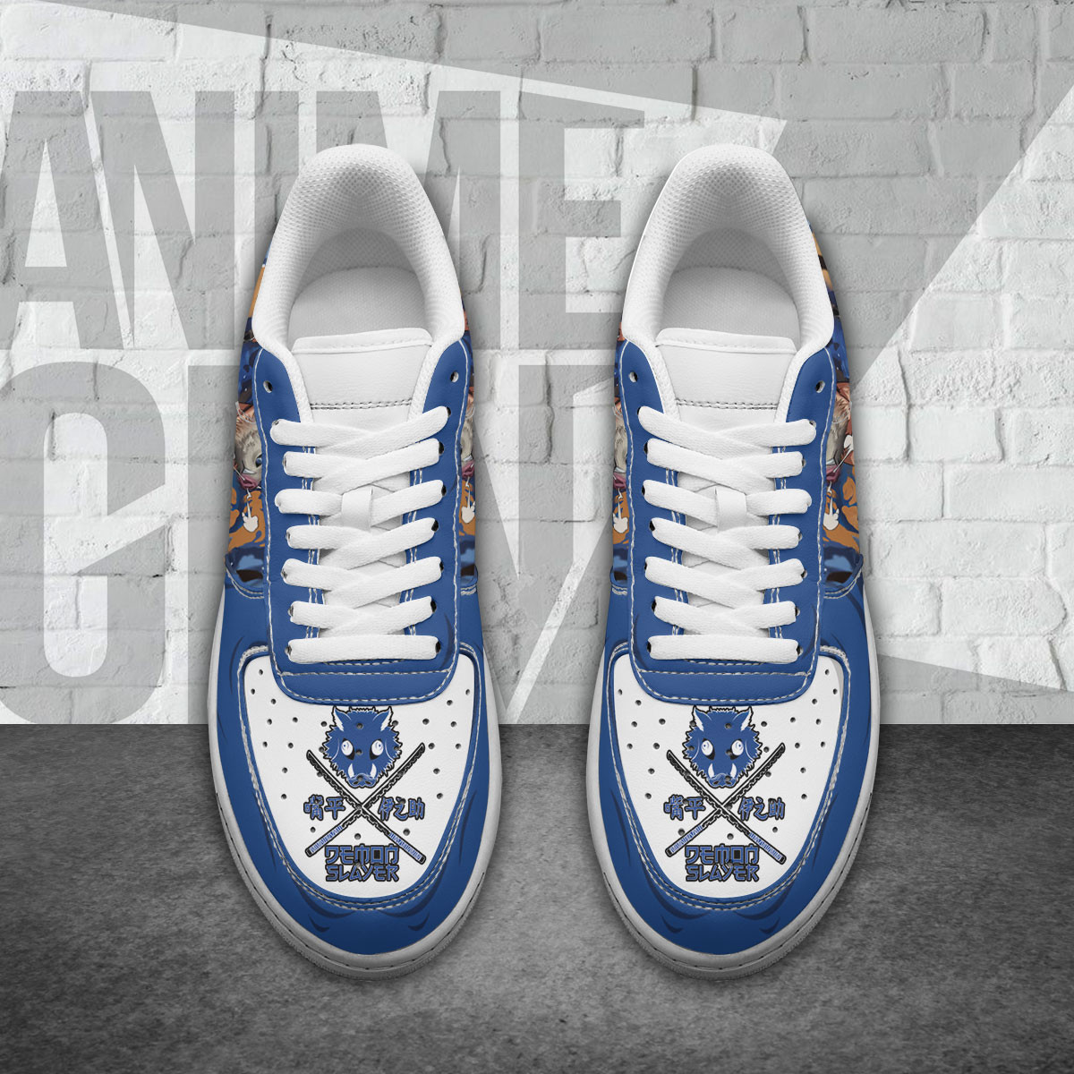Inosuke Rengoku Air Sneakers Demon Slayer Custom Anime Shoes - Image 3