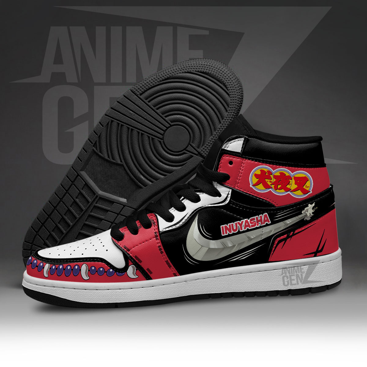 Inuyasha JD Sneakers Inuyasha Custom Anime Shoes - Image 5