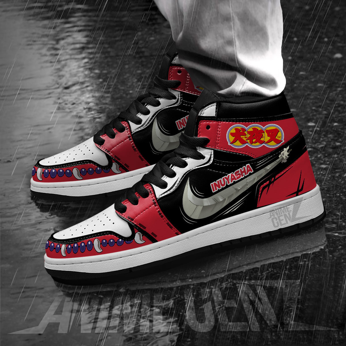 Inuyasha JD Sneakers Inuyasha Custom Anime Shoes - Image 3