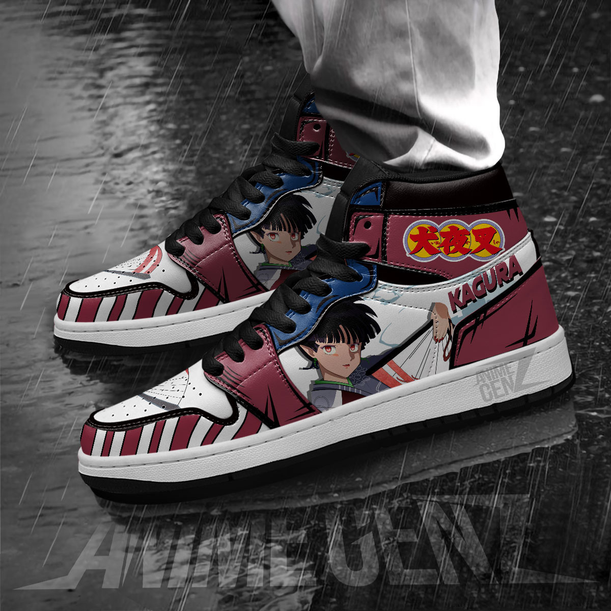 Inuyasha Kagura JD Sneakers Inuyasha Custom Anime Shoes - Image 5