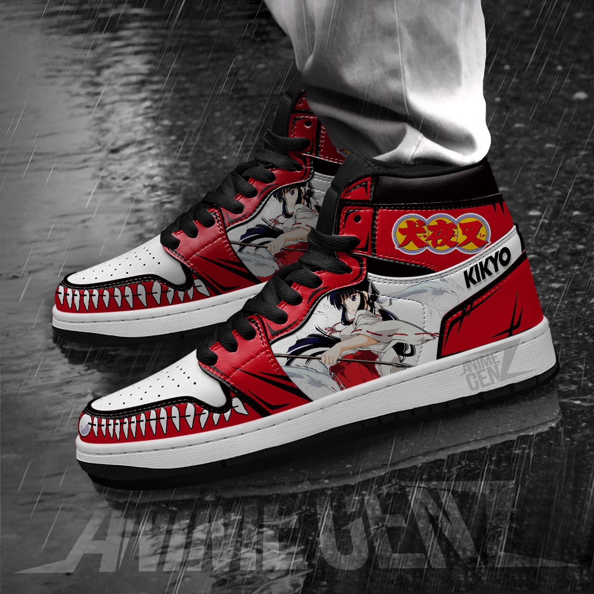 Inuyasha Kikyo JD Sneakers Inuyasha Custom Anime Shoes - Image 5