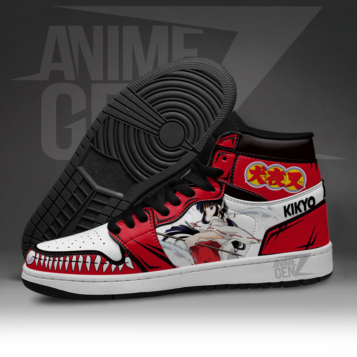 Inuyasha Kikyo JD Sneakers Inuyasha Custom Anime Shoes - Image 3