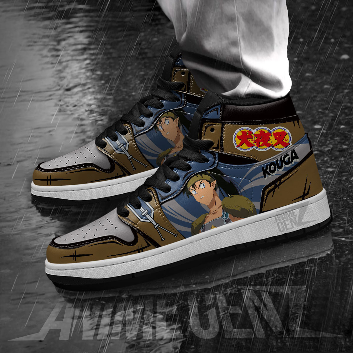 Inuyasha Kouga JD Sneakers Inuyasha Custom Anime Shoes - Image 3