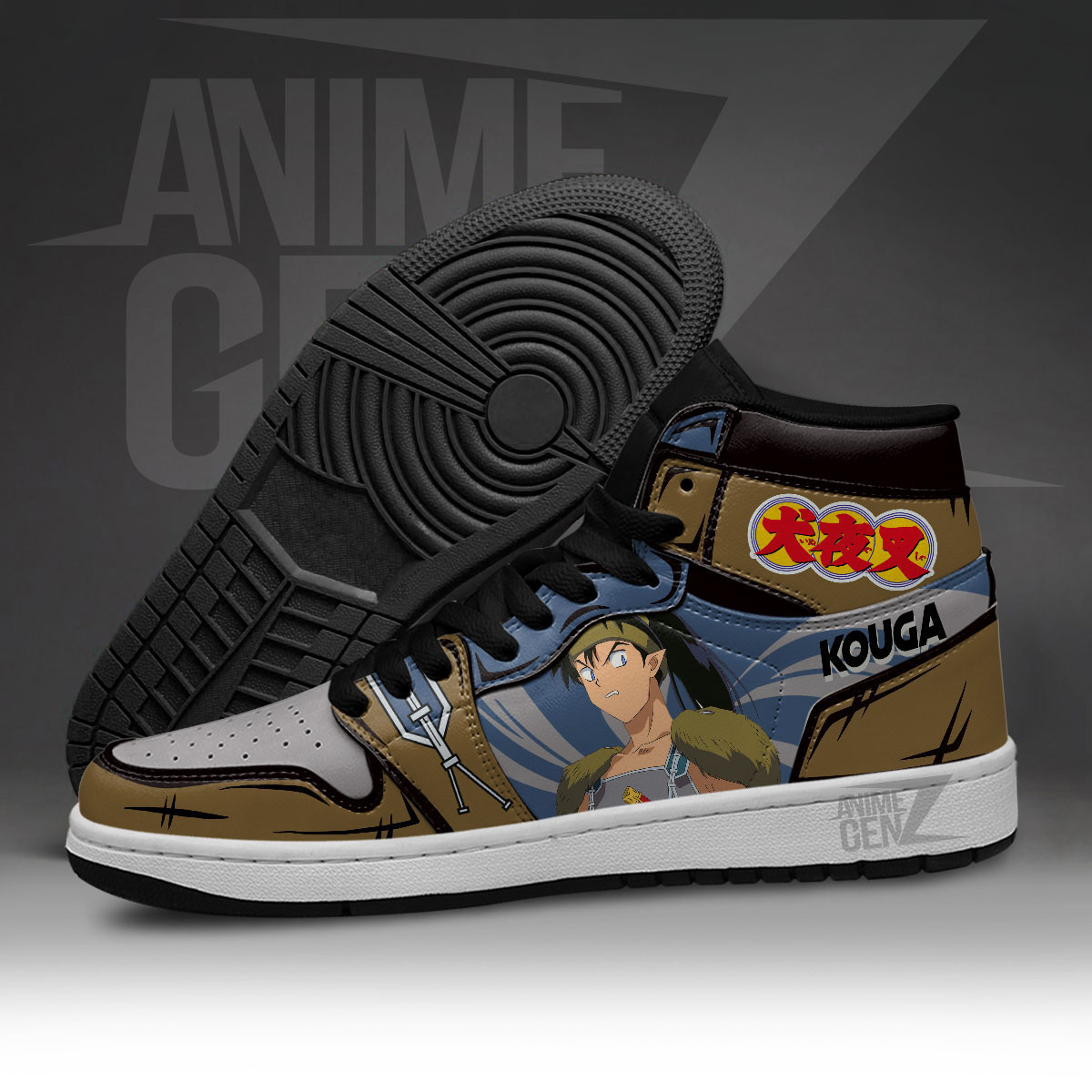Inuyasha Kouga JD Sneakers Inuyasha Custom Anime Shoes - Image 5