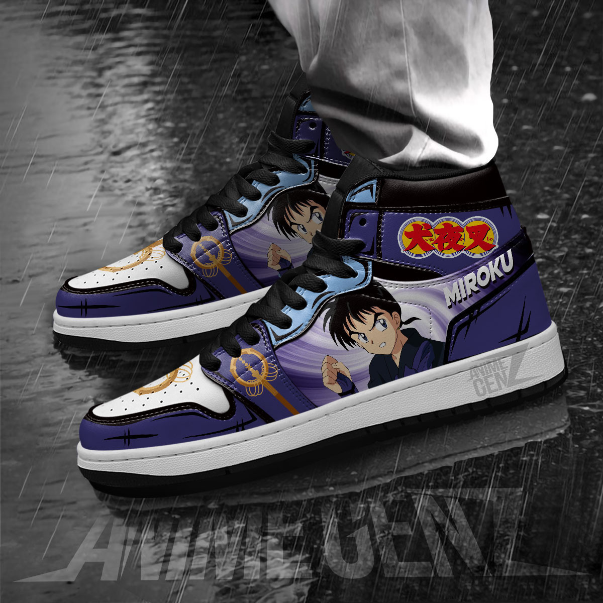 Inuyasha Miroku JD Sneakers Inuyasha Custom Anime Shoes - Image 3