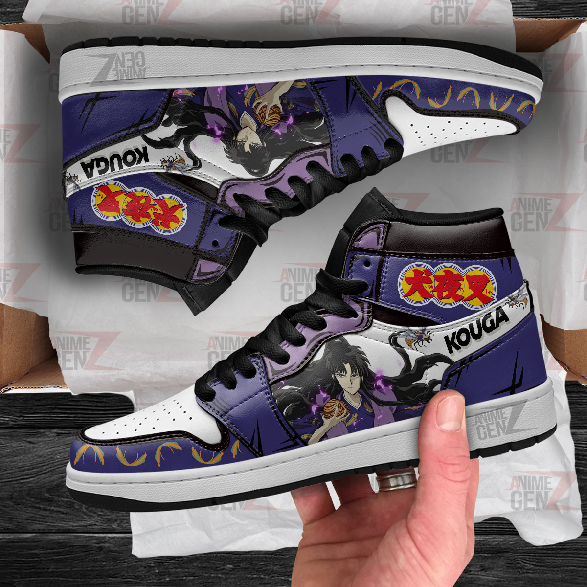 Inuyasha Naraku JD Sneakers Custom Anime Shoes JD Sneakers Inuyasa Naraku - Image 4