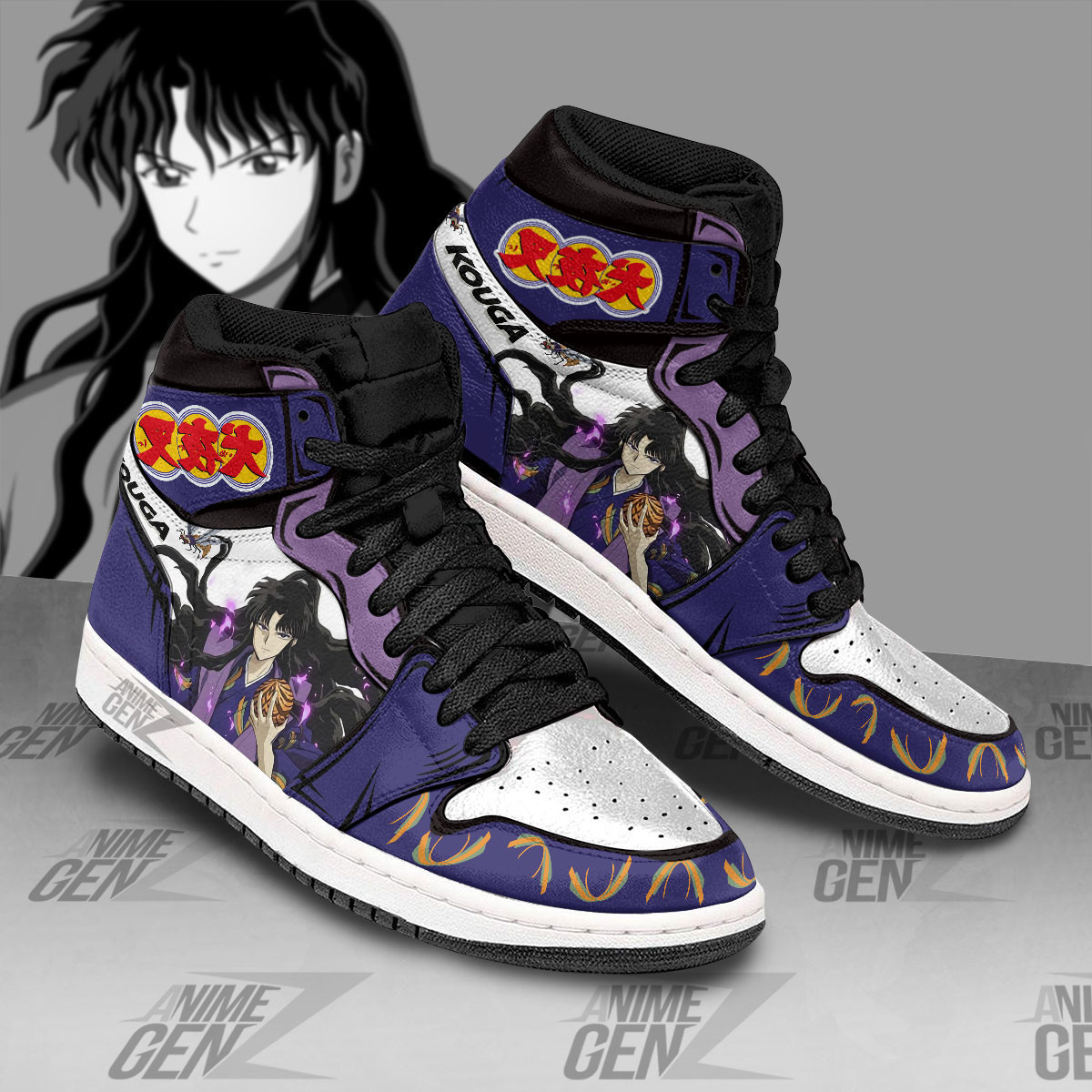 Inuyasha Naraku JD Sneakers Custom Anime Shoes JD Sneakers Inuyasa Naraku - Image 2