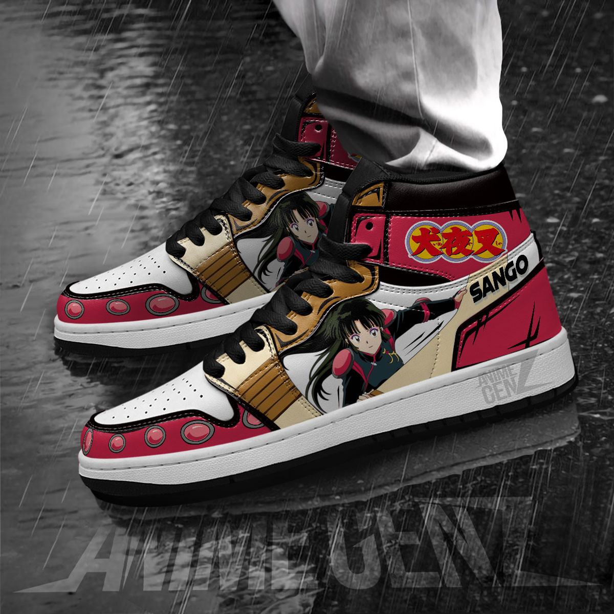 Inuyasha Sango JD Sneakers Inuyasha Custom Anime Shoes - Image 3