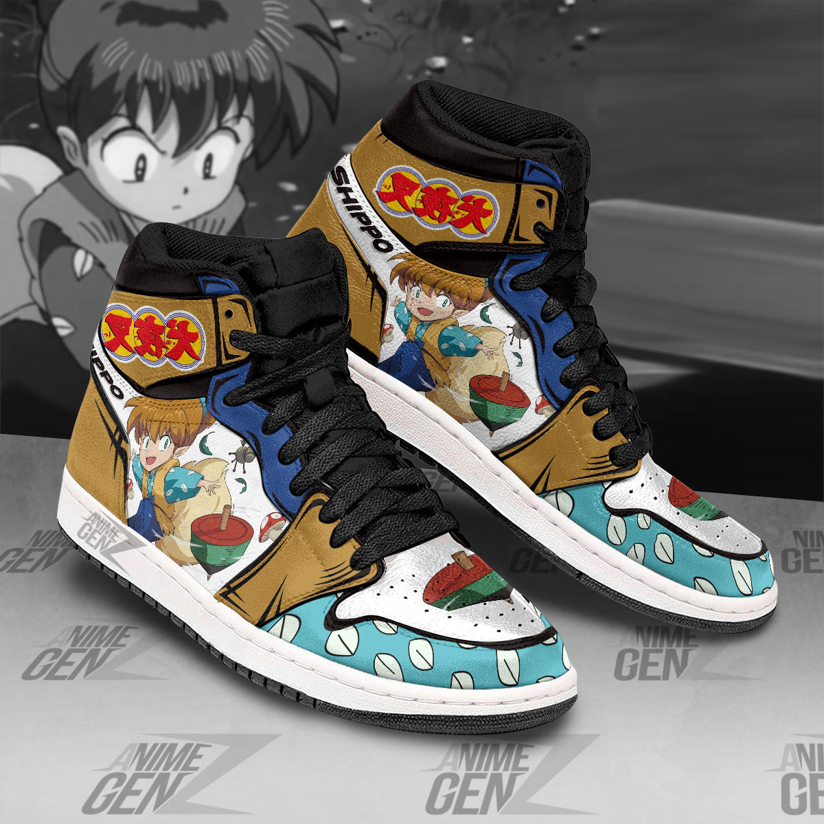 Inuyasha Shippo JD Sneakers Inuyasha Custom Anime Shoes - Image 2