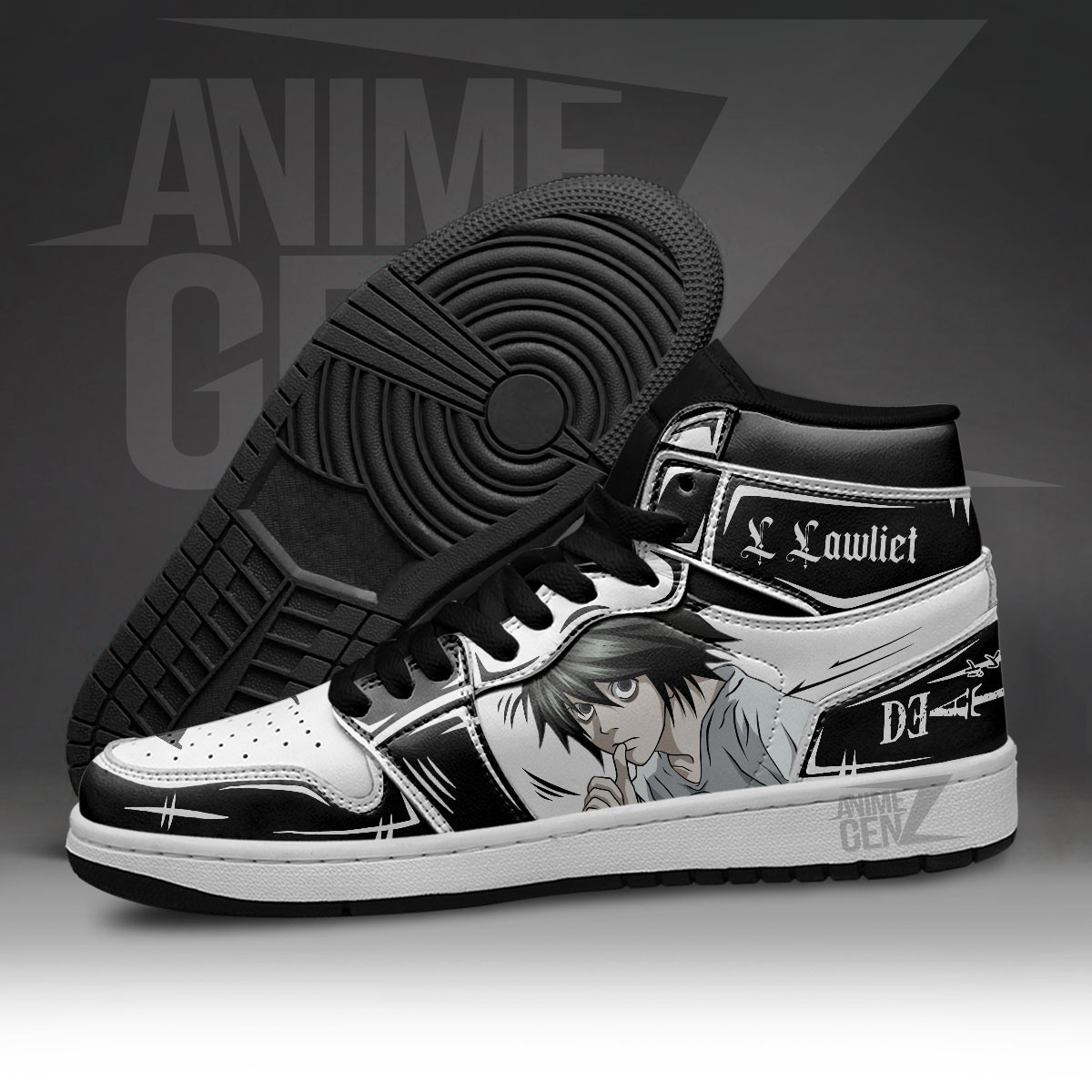 JD Sneakers Death Note L Custom Anime Shoes - Image 5