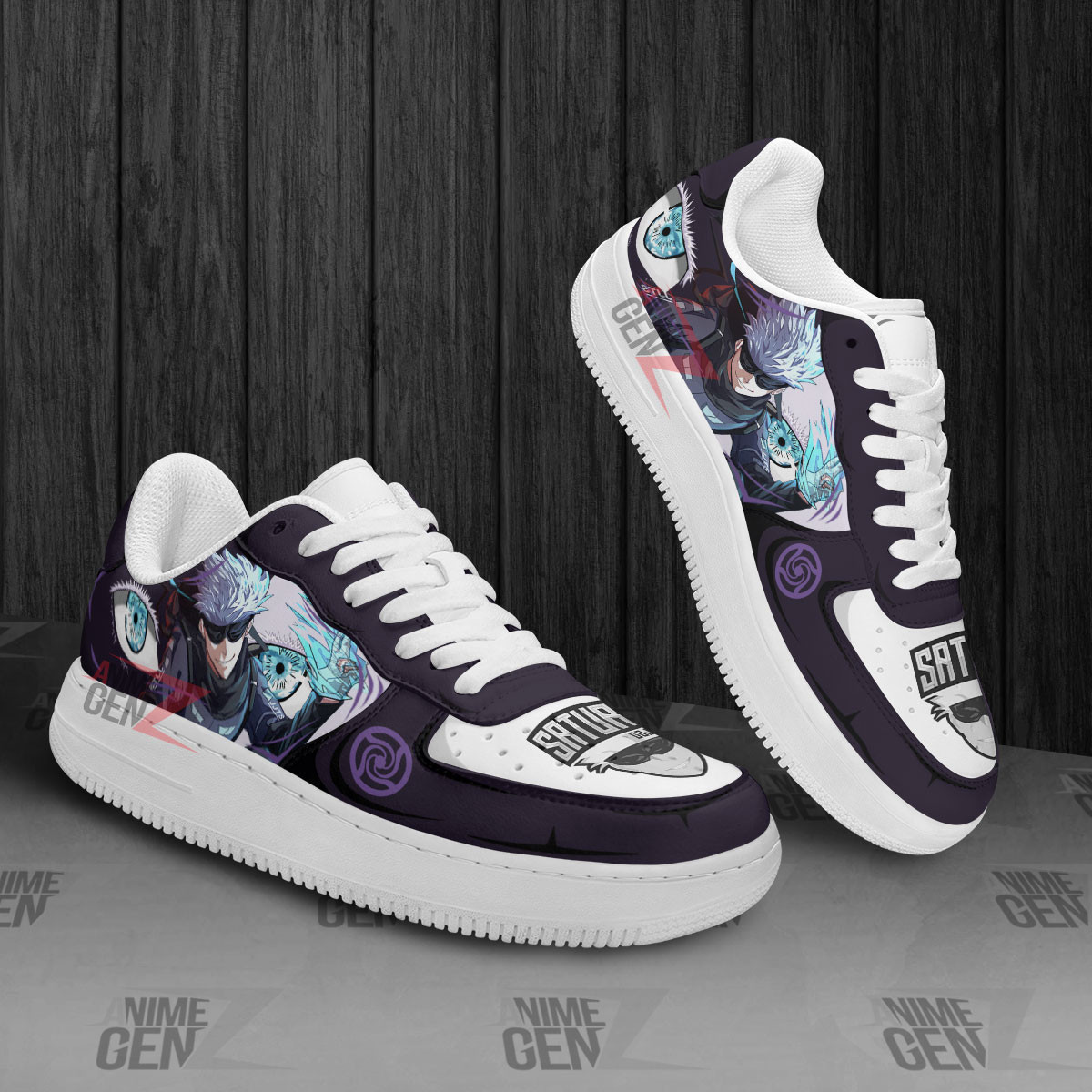 Jujutsu Kaisen Satoru Gojo Air Sneakers Custom Anime Shoes - Image 3