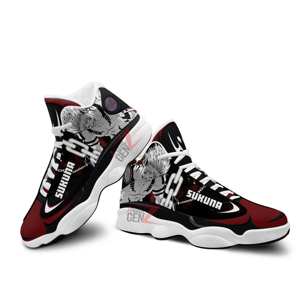 Jujutsu Kaisen Yuji Itadori X Sukana Air Jordan 13 Custom Anime Shoes - Image 5