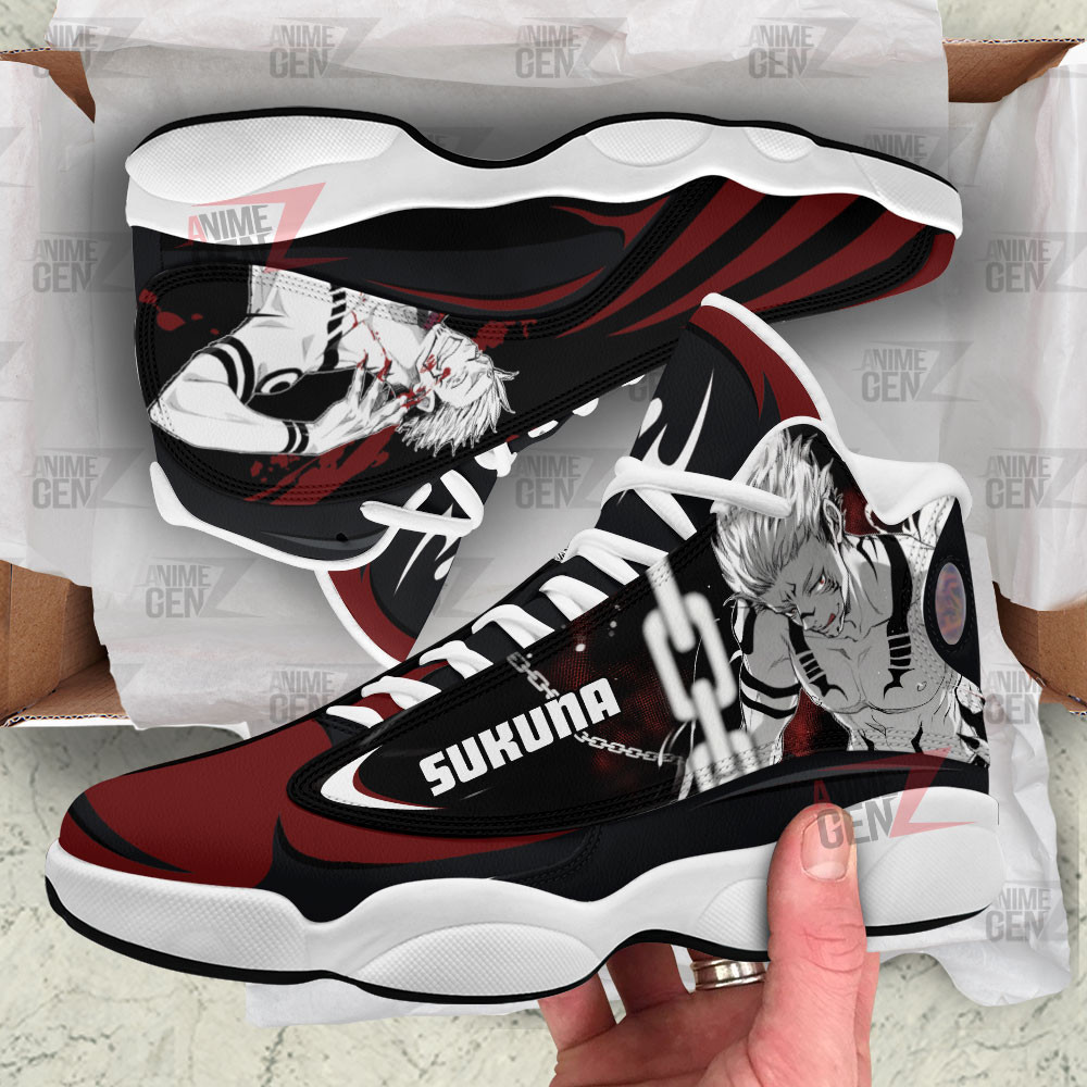 Jujutsu Kaisen Yuji Itadori X Sukana Air Jordan 13 Custom Anime Shoes - Image 3