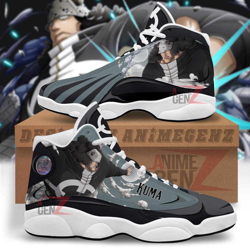 Kuma Air Jordan 13 Sneakers One Piece Custom Anime Shoes