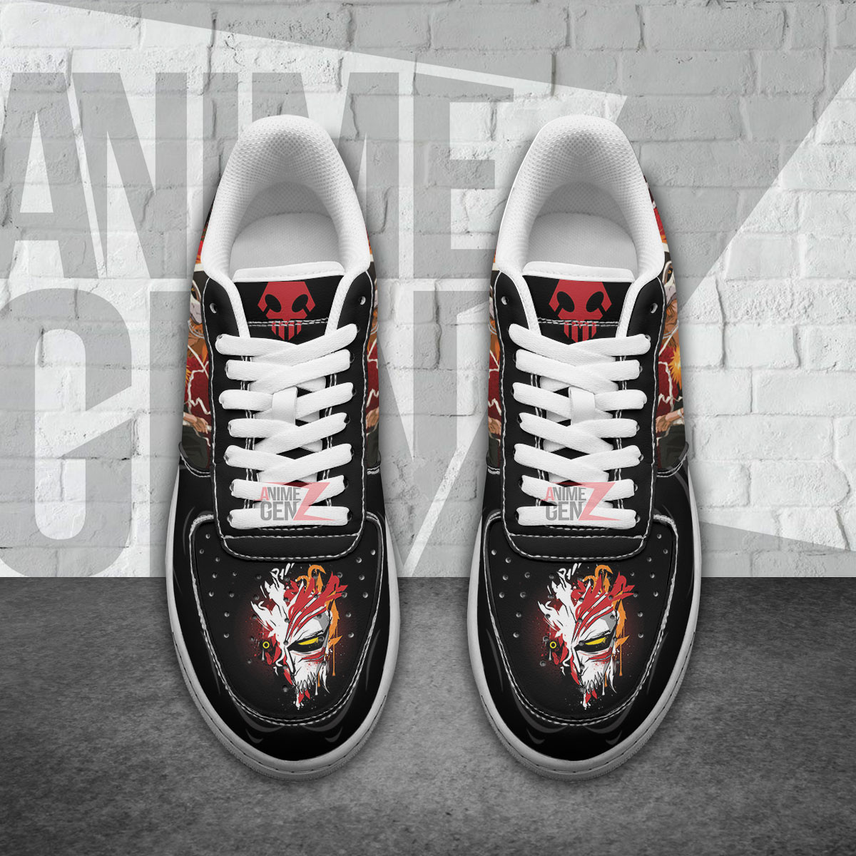 Kurosaki Ichigo Hollow Air Sneakers Bleach Custom Anime Shoes - Image 4