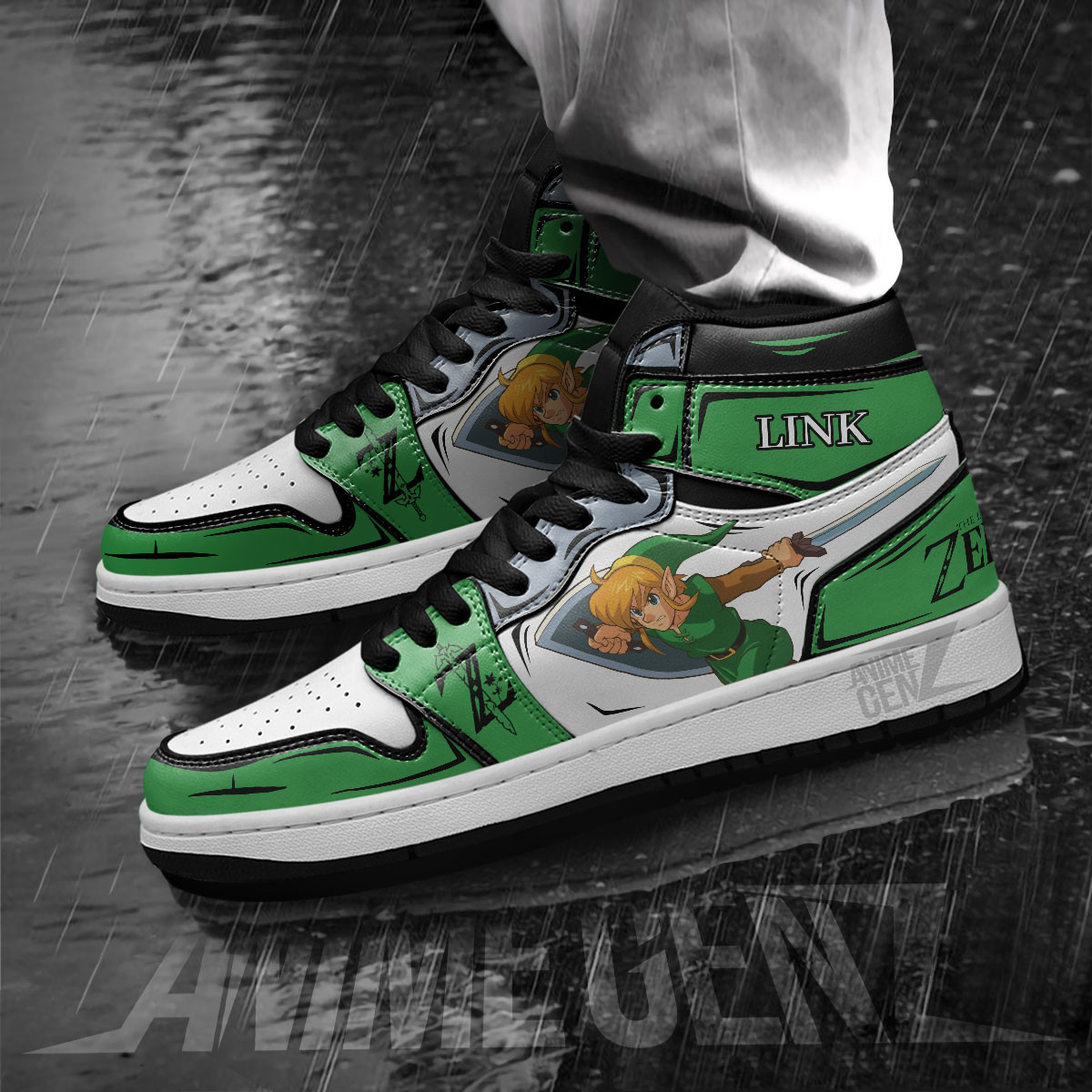 Legend Of Zelda Link JD Sneakers Custom Anime Shoes - Image 3