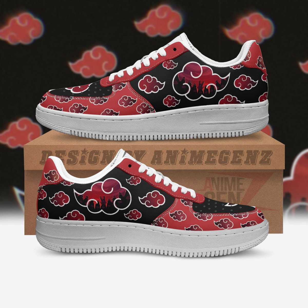 Naruto Akatsuki Air Sneakers Custom Anime Shoes