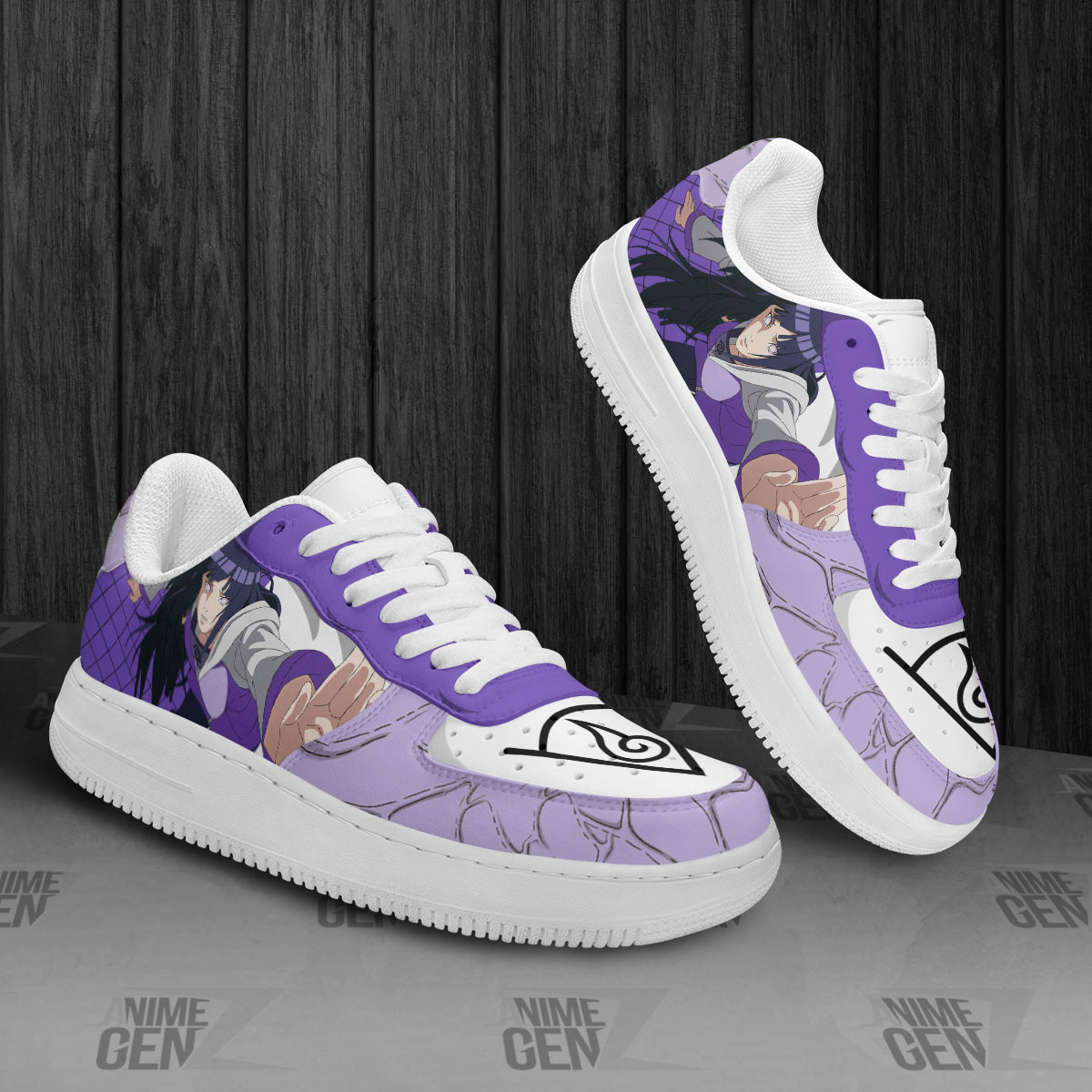 Naruto Hinata Air Sneakers Custom Anime Shoes - Image 2