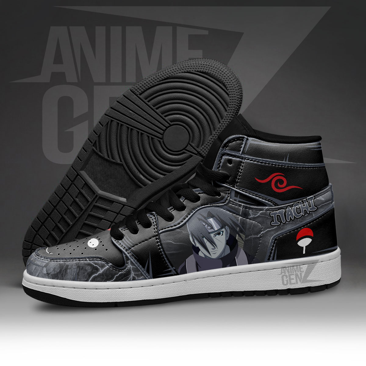 Naruto Itachi Anbu Sasuke JD Sneakers Custom Anime Shoes - Image 5
