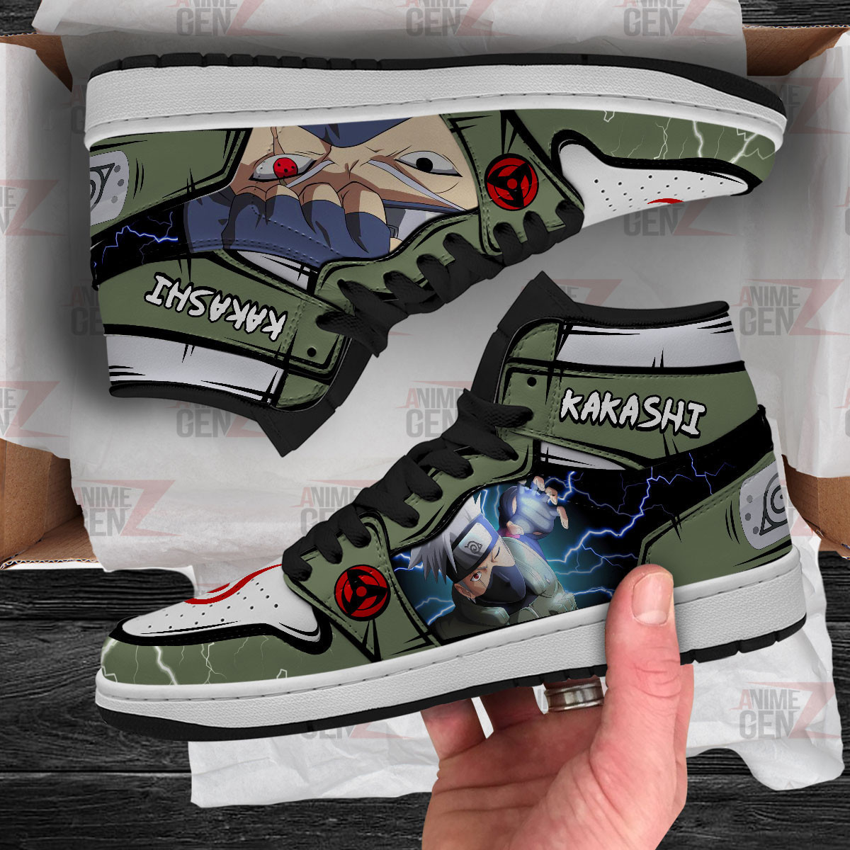 Naruto JD Sneakers Kakashi Custom Anime Shoes - Image 4