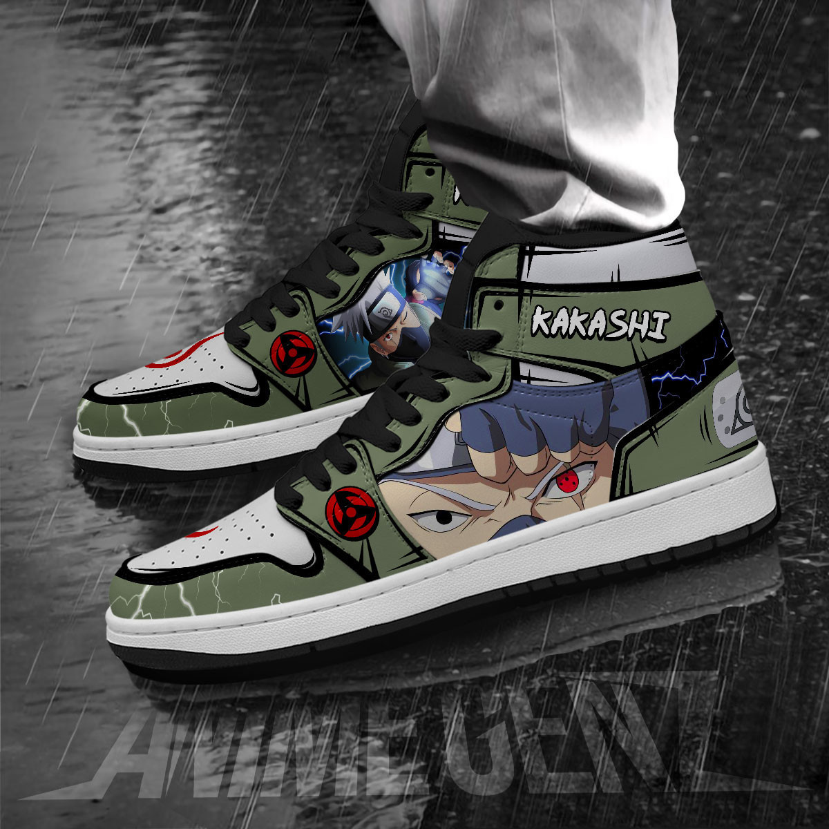 Naruto JD Sneakers Kakashi Custom Anime Shoes - Image 3