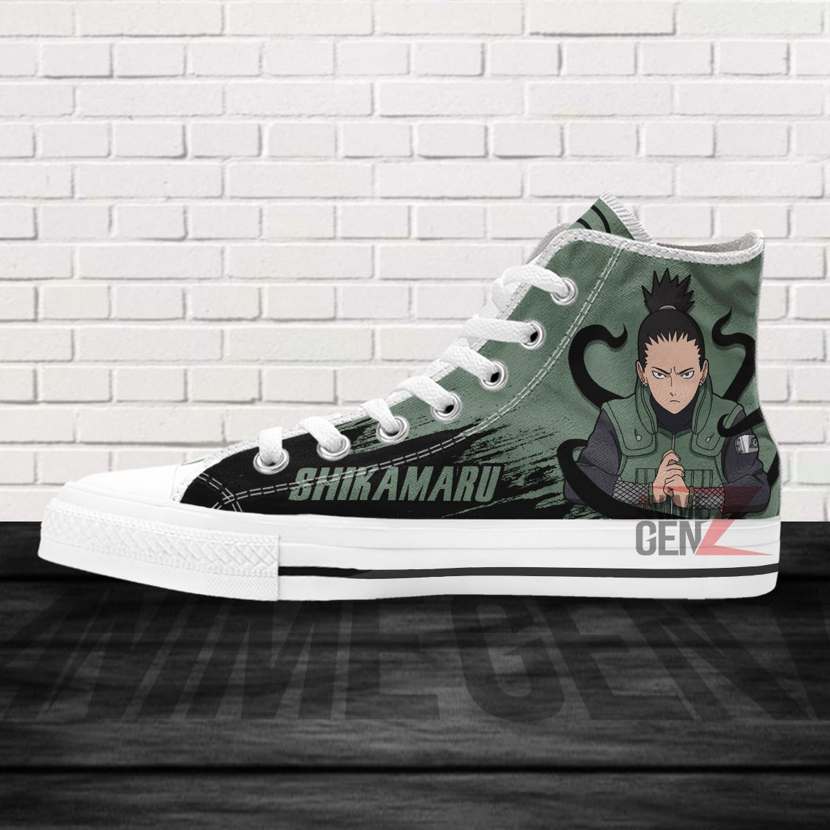 Naruto Nara Shikamaru High Top Shoes Custom Anime Shoes - Image 4
