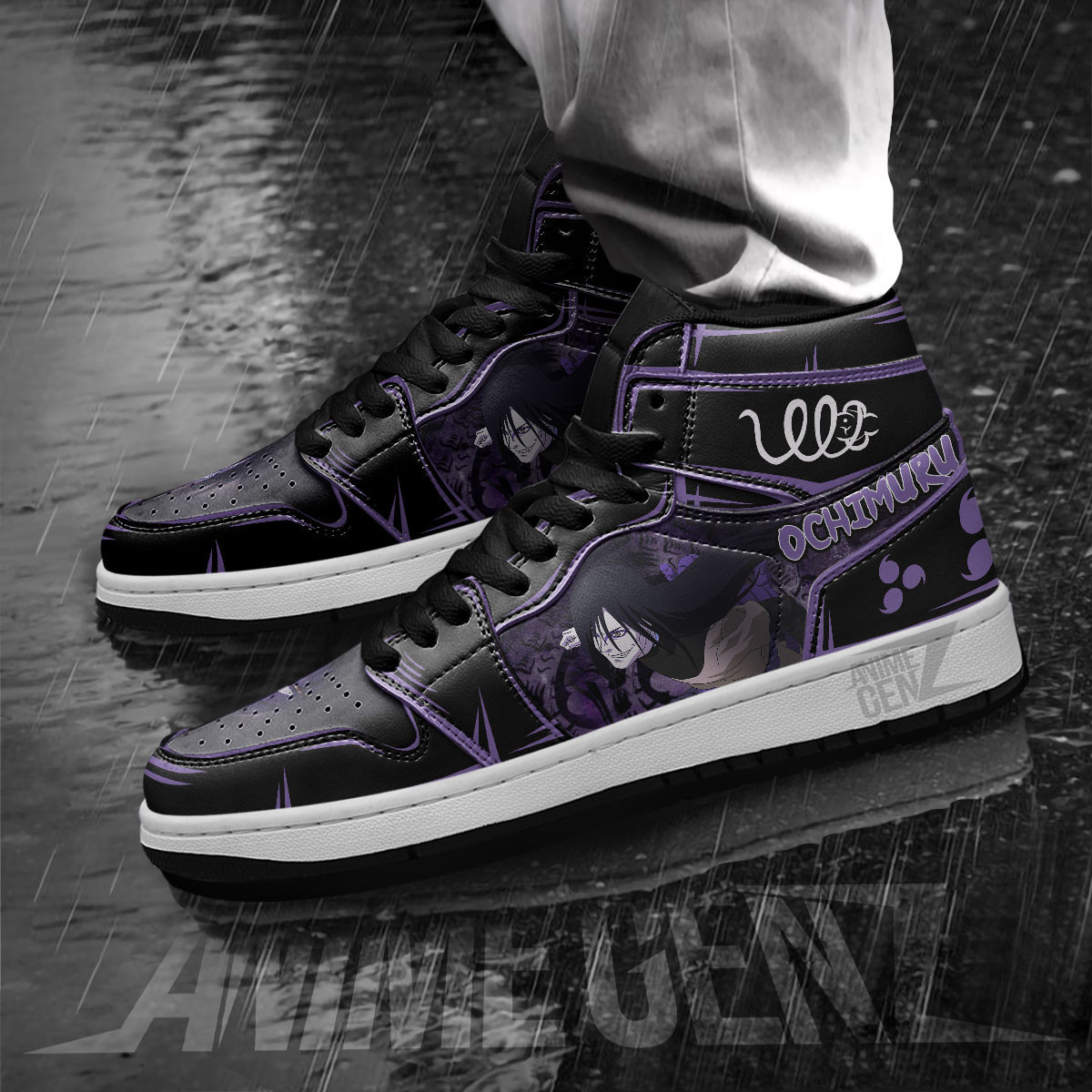 Naruto Orochimaru JD Sneakers Custom Anime Shoes - Image 3