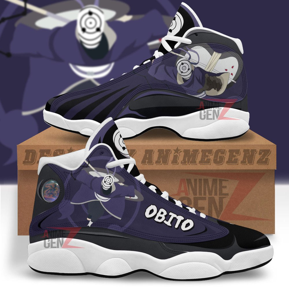 Naruto Uchiha Obito Air Jordan 13 Sneakers Custom Anime Shoes