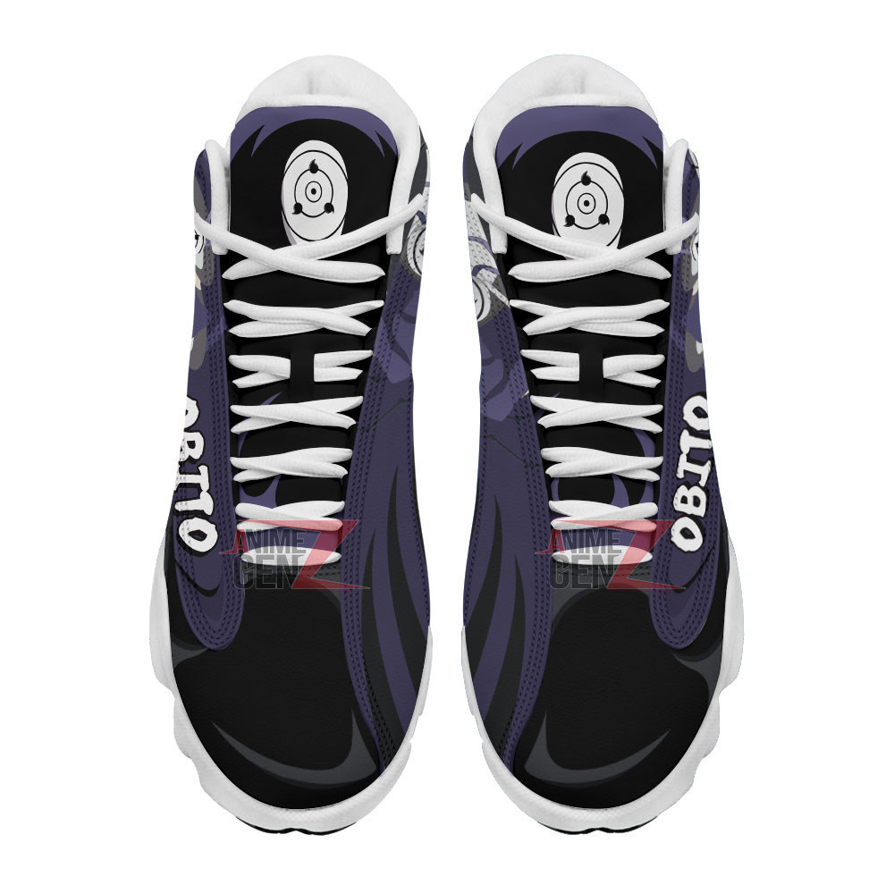 Naruto Uchiha Obito Air Jordan 13 Sneakers Custom Anime Shoes - Image 4