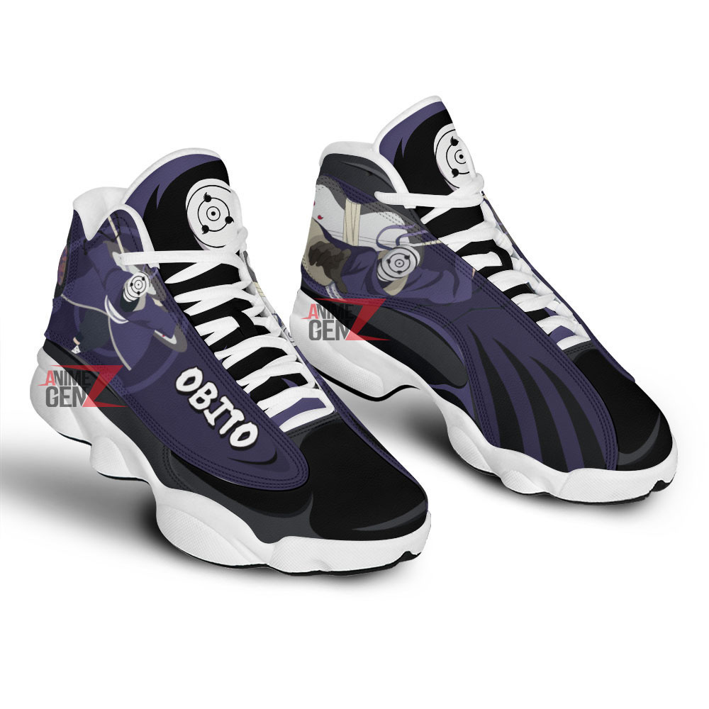 Naruto Uchiha Obito Air Jordan 13 Sneakers Custom Anime Shoes - Image 2
