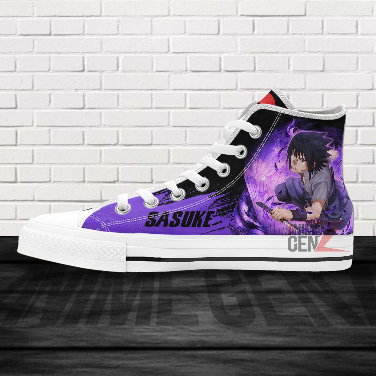 Naruto Uchiha Sasuke Susano High Top Shoes Custom Anime Shoes - Image 4