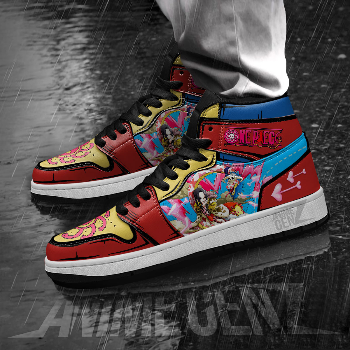 One Piece Boa Hancock JD Sneakers Custom Anime Shoes - Image 3