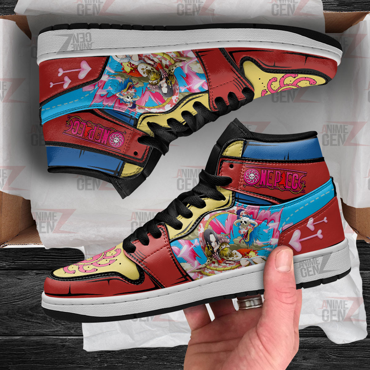 One Piece Boa Hancock JD Sneakers Custom Anime Shoes - Image 4