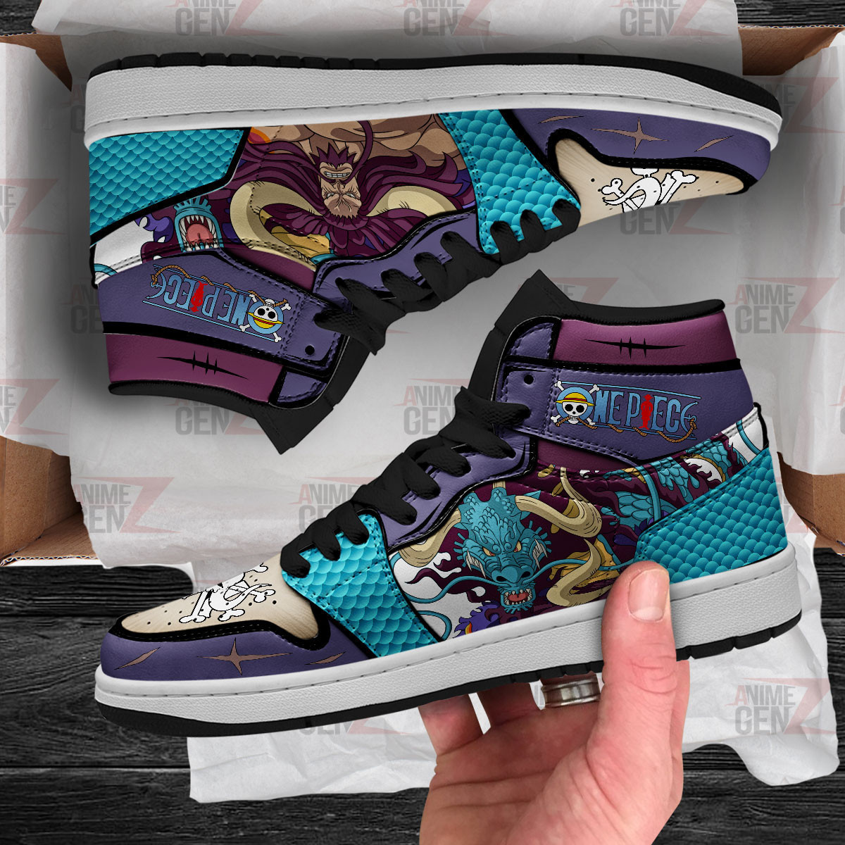 One Piece Kaido JD Sneakers Custom Anime Shoes - Image 4
