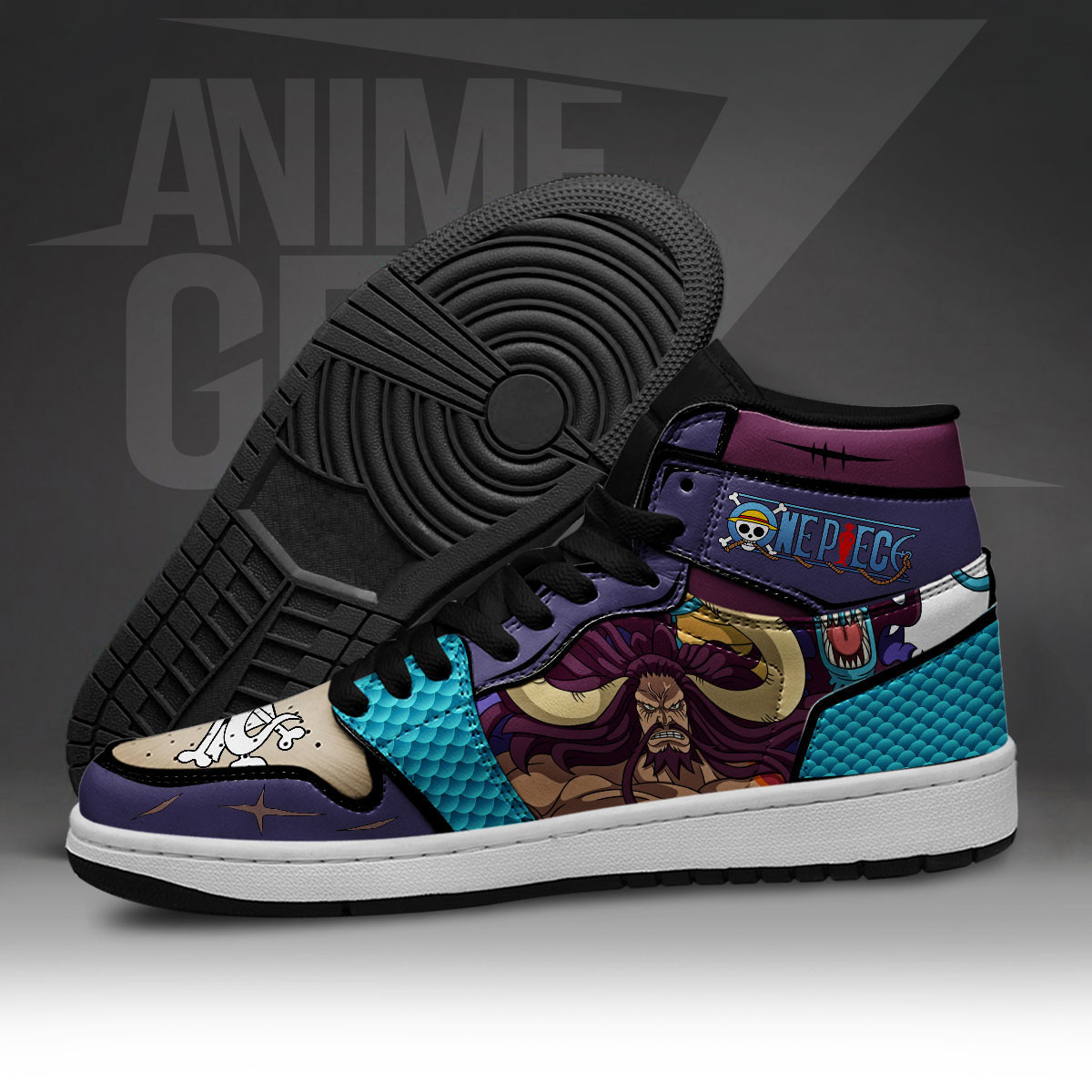 One Piece Kaido JD Sneakers Custom Anime Shoes - Image 5
