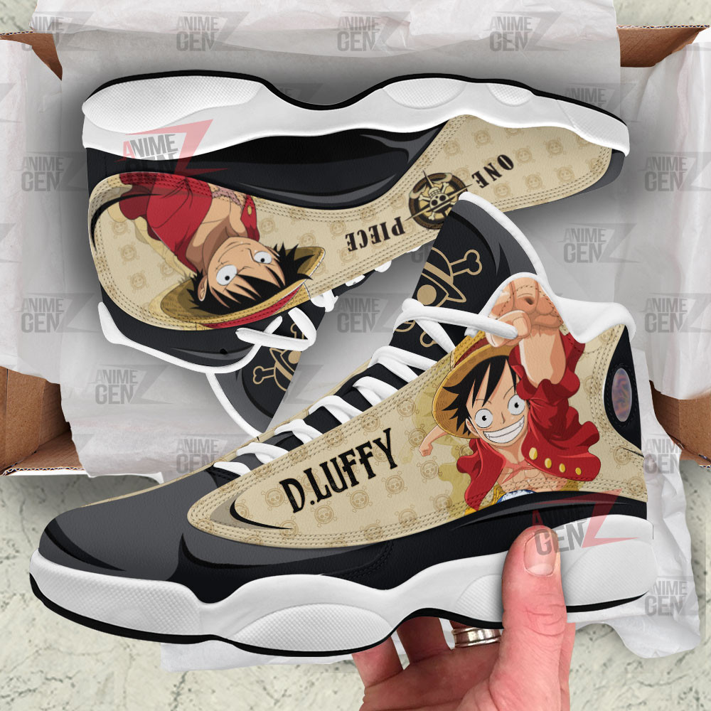 One Piece Logo Luffy Air Jordan 13 Sneakers Custom Anime Shoes - Image 3
