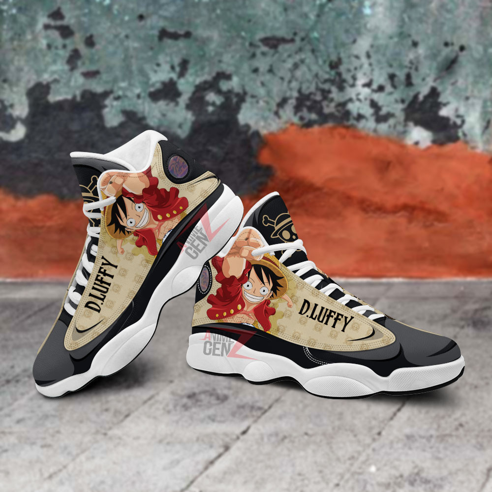 One Piece Logo Luffy Air Jordan 13 Sneakers Custom Anime Shoes - Image 5