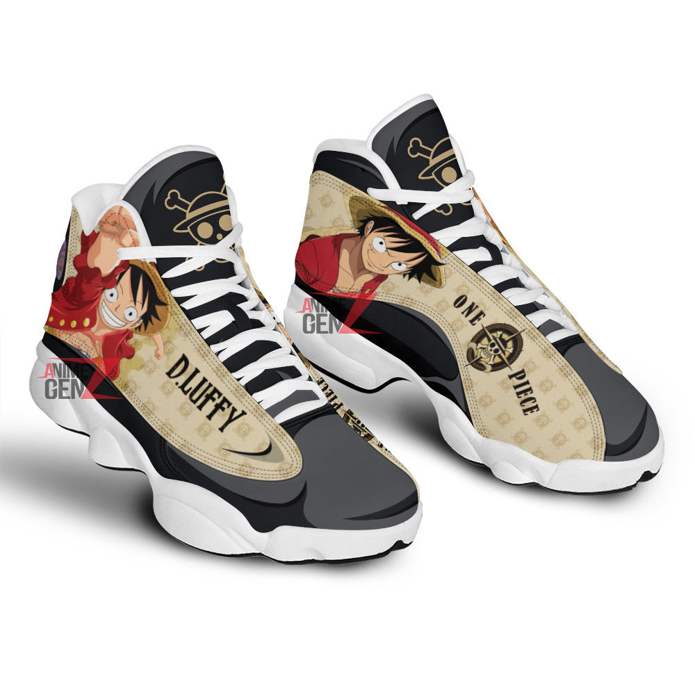 One Piece Logo Luffy Air Jordan 13 Sneakers Custom Anime Shoes - Image 2