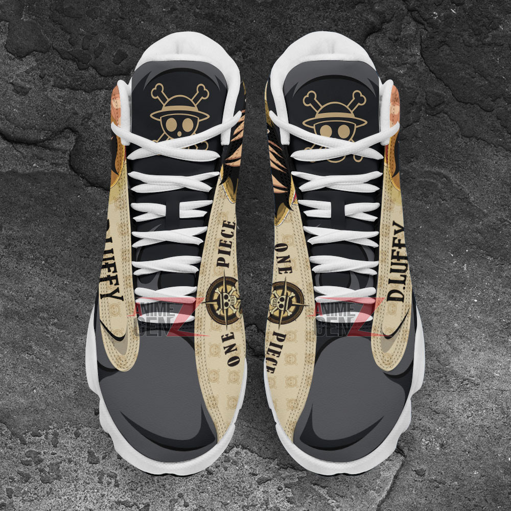 One Piece Logo Luffy Air Jordan 13 Sneakers Custom Anime Shoes - Image 4