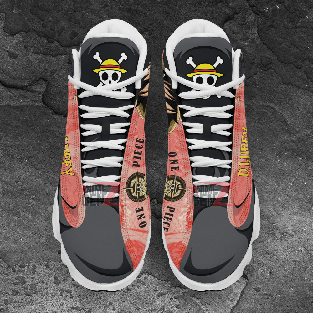One Piece Luffy Air Jordan 13 Sneakers Custom Anime Shoes - Image 4